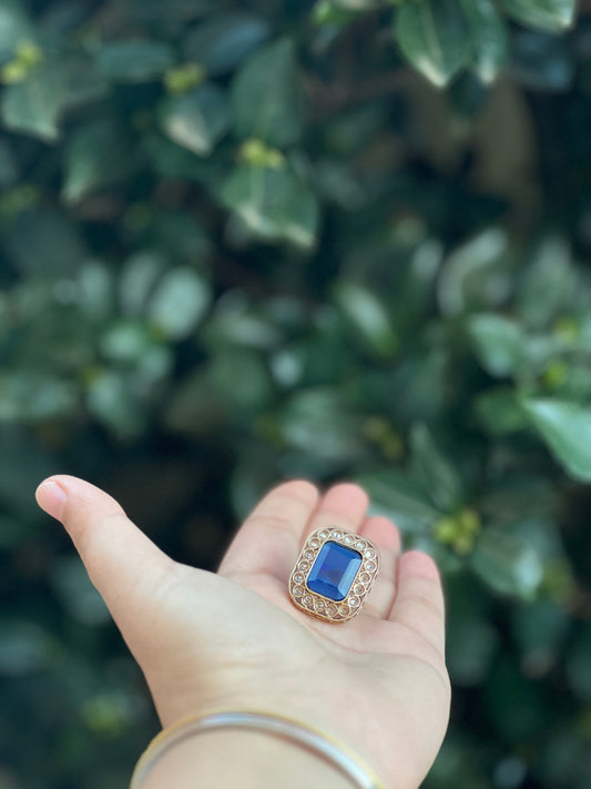 Polki oversized ring